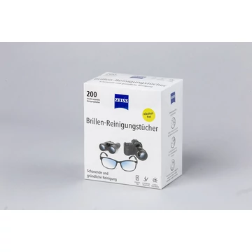 ZEISS nedves szemüveg törlőkendő (200 darabos)