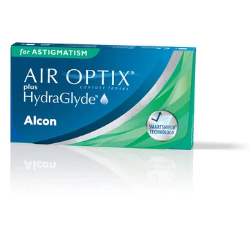 AIR OPTIX® Plus HydraGlyde® for Astigmatism 3db, havi kontaktlencse