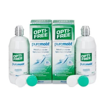 OPTI-FREE PureMoist (2x300 ml), kontaktlencse folyadék csomag