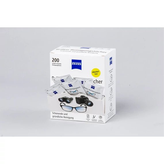 ZEISS nedves szemüveg törlőkendő (200 darabos)